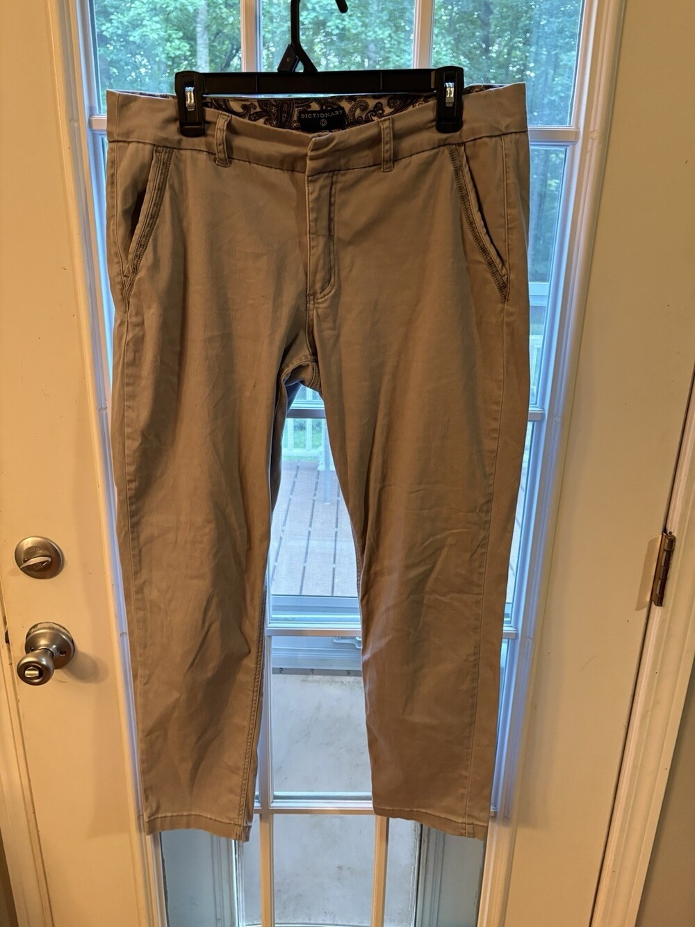 Dictionary Women’s Pants Size 32 Tan Khaki Chino Dress Career Straight Leg